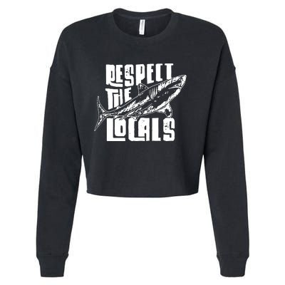 Respect The Locals Cropped Pullover Crew