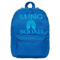 Respiratory Therapist Lung Squad Respiratory Therapy Team Gift 16 in Basic Backpack