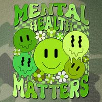 Retro Trippy Mental Health Matters Legacy Tie Dye Trucker Hat