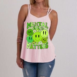 Retro Trippy Mental Health Matters Women's Strappy Tank