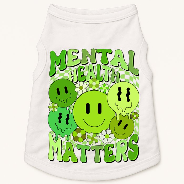 Retro Trippy Mental Health Matters Doggie Tank