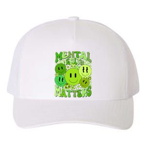 Retro Trippy Mental Health Matters Yupoong Adult 5-Panel Trucker Hat