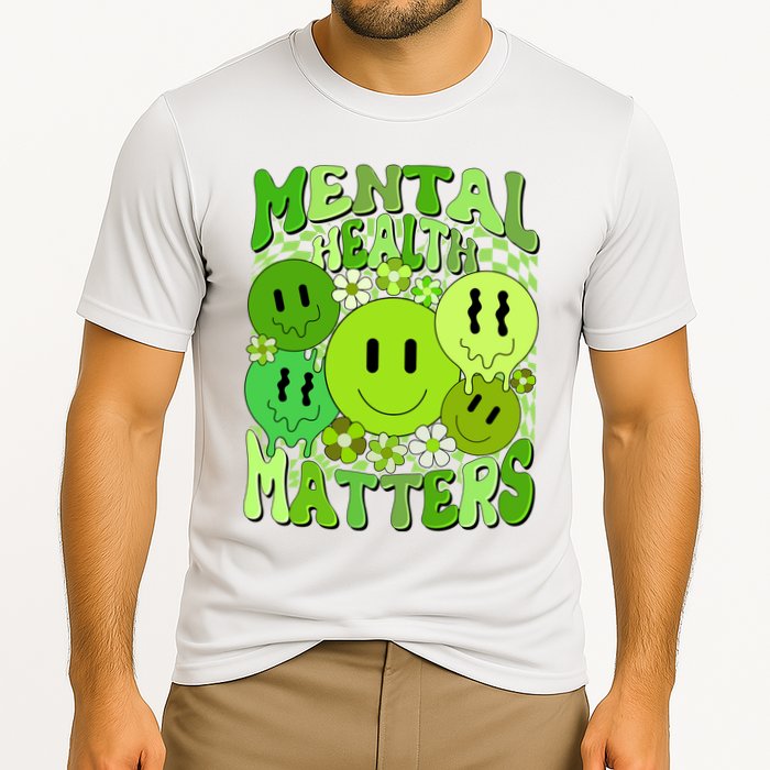 Retro Trippy Mental Health Matters Performance Shirt
