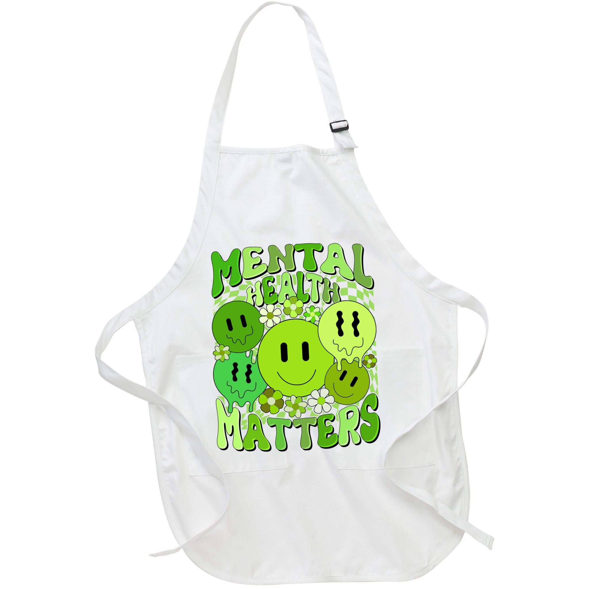 Retro Trippy Mental Health Matters Apron