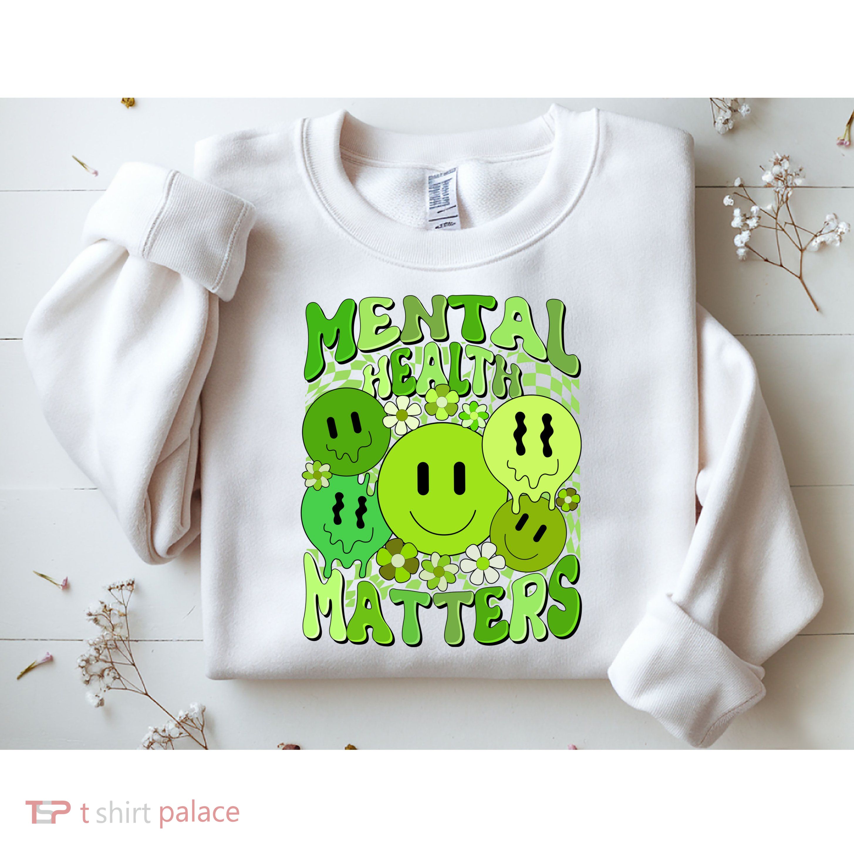 Retro Trippy Mental Health Matters Sweatshirt