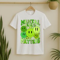 Retro Trippy Mental Health Matters T-Shirt