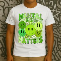Retro Trippy Mental Health Matters T-Shirt