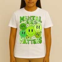 Retro Trippy Mental Health Matters T-Shirt