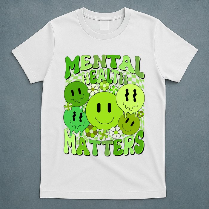 Retro Trippy Mental Health Matters T-Shirt