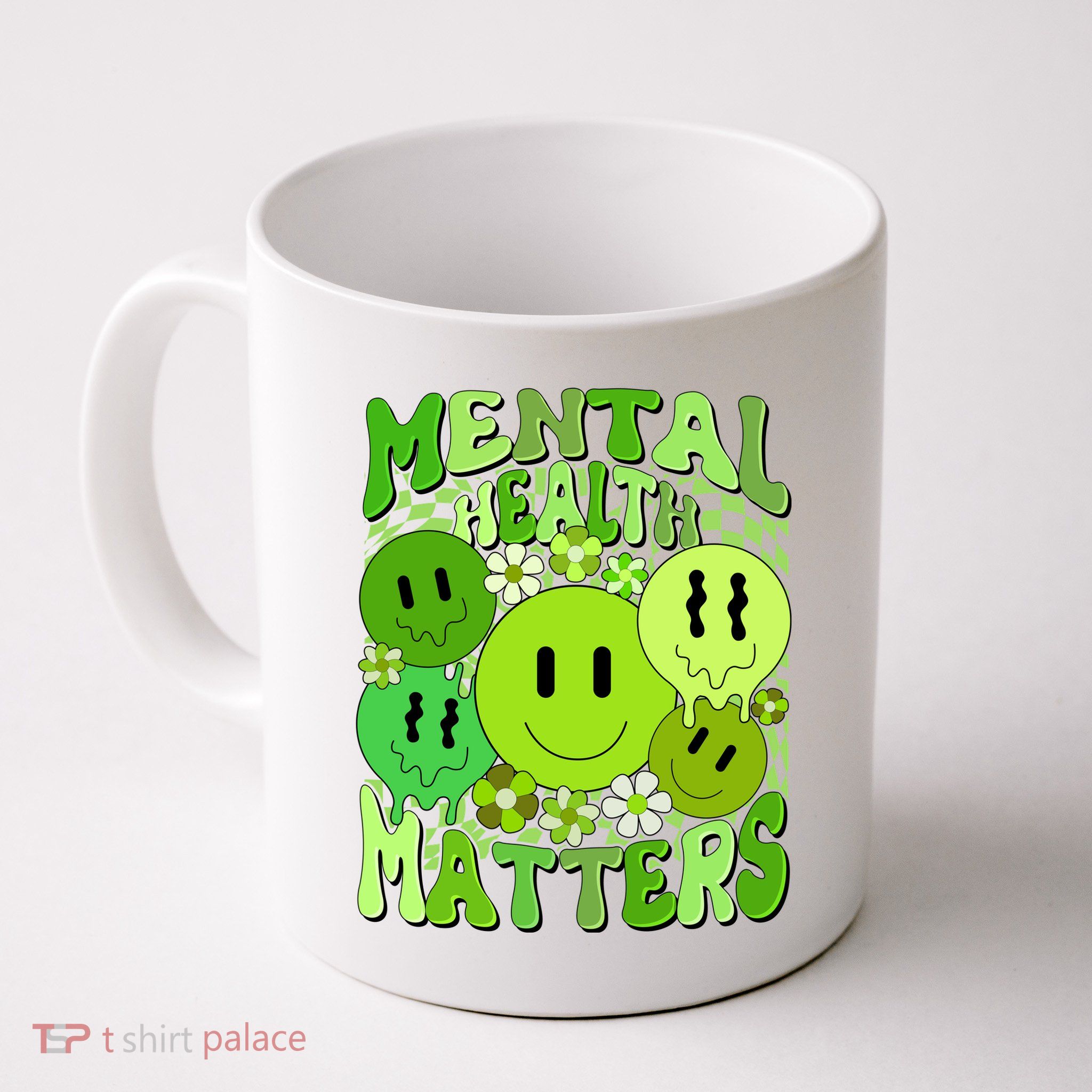 Retro Trippy Mental Health Matters Mug