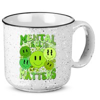 Retro Trippy Mental Health Matters 15oz Campfire Ceramic Mug