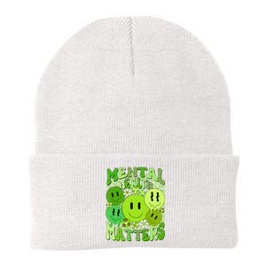 Retro Trippy Mental Health Matters Knit Cap Winter Beanie