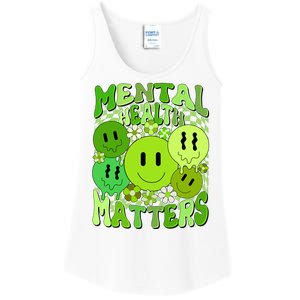 Retro Trippy Mental Health Matters Ladies Essential Tank