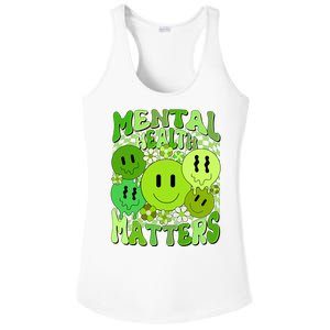 Retro Trippy Mental Health Matters Ladies PosiCharge Competitor Racerback Tank