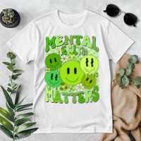 Retro Trippy Mental Health Matters Premium T-Shirt