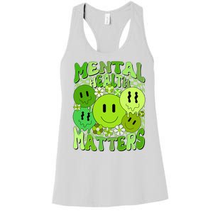 Retro Trippy Mental Health Matters Women's Racerback Tank