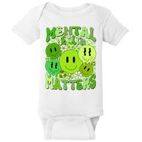 Retro Trippy Mental Health Matters Baby Bodysuit