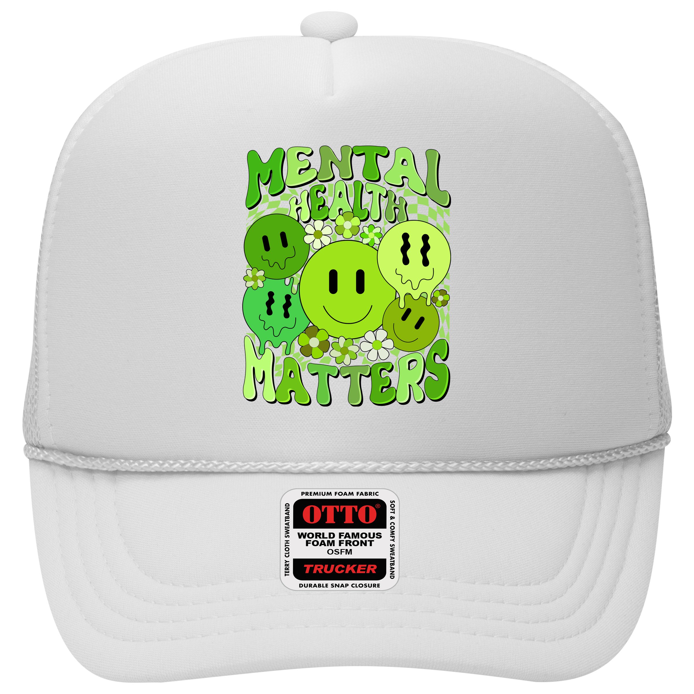 Retro Trippy Mental Health Matters Hat