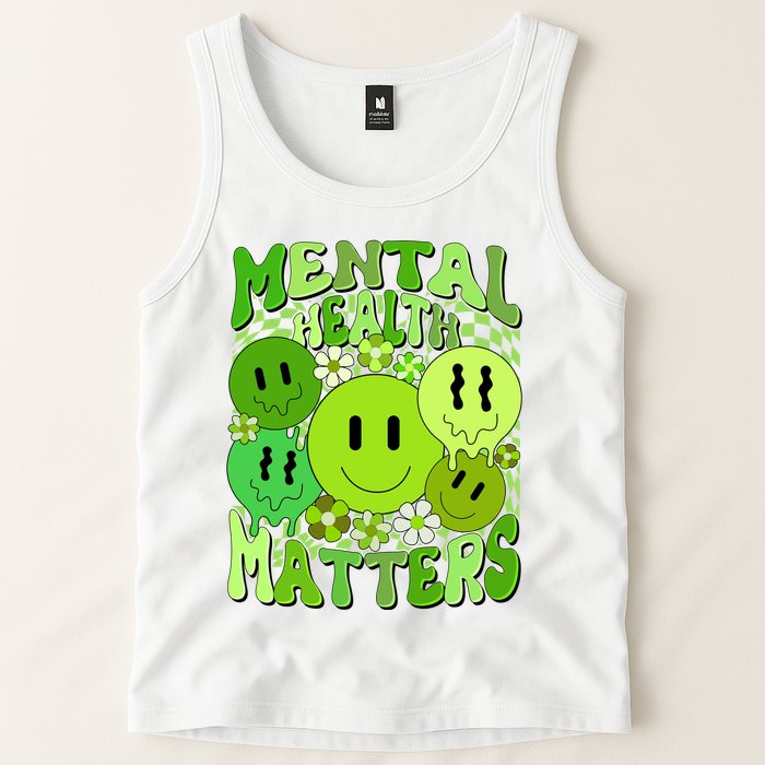 Retro Trippy Mental Health Matters Tank Top