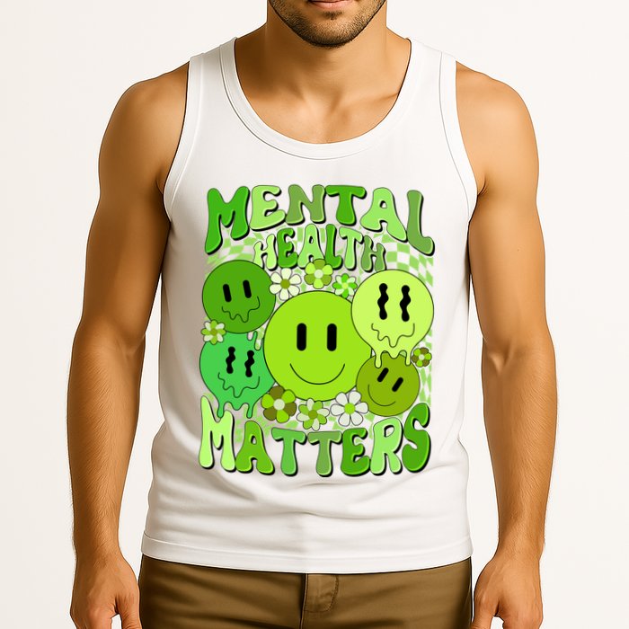 Retro Trippy Mental Health Matters Tank Top