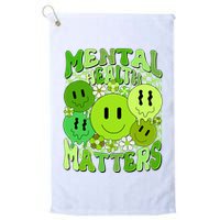 Retro Trippy Mental Health Matters Golf Towel