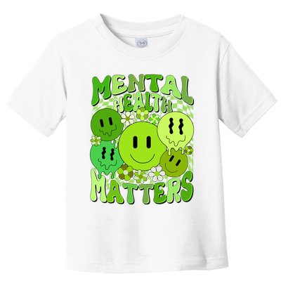 Retro Trippy Mental Health Matters Toddler T-Shirt