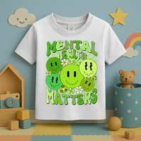 Retro Trippy Mental Health Matters Toddler T-Shirt