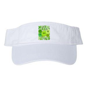 Retro Trippy Mental Health Matters Valucap Bio-Washed Visor