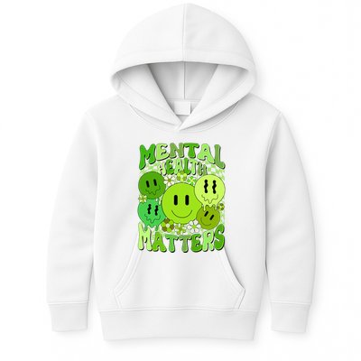 Retro Trippy Mental Health Matters Kids Hoodie