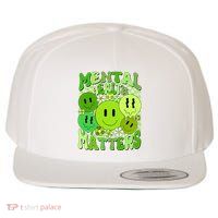 Retro Trippy Mental Health Matters Wool Snapback Cap