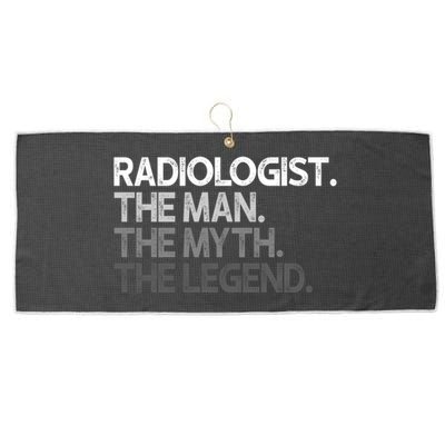 Radiologist The Myth Legend Gift Large Microfiber Waffle Golf Towel