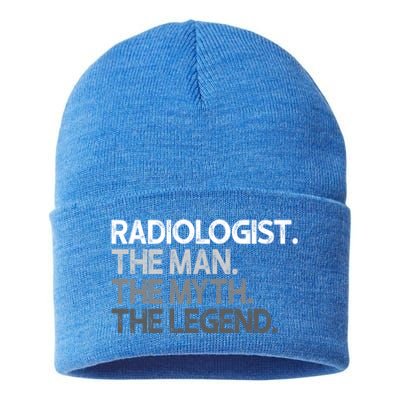 Radiologist The Myth Legend Gift Sustainable Knit Beanie