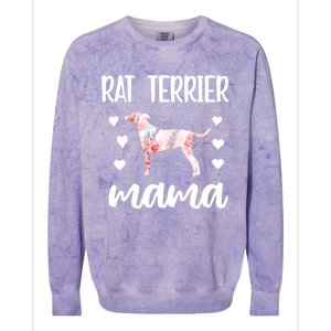 Rat Terrier Mama Rat Terrier Dog Owner Rat Terrier Mom Gift Colorblast Crewneck Sweatshirt