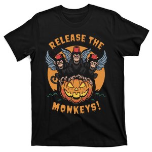 Release The Monkeys Flying Monkeys Halloween T-Shirt