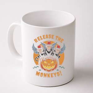 Release The Monkeys Flying Monkeys Halloween Coffee Mug