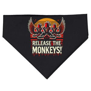 Release The Monkeys Flying Monkeys Halloween USA-Made Doggie Bandana