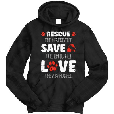 Rescue The Mistreated Tie Dye Hoodie