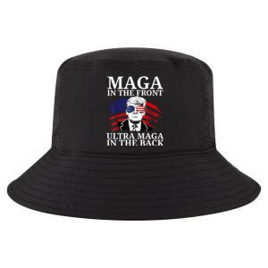 Retro Trump Maga Funny Retro American Flag For Republicans Cool Comfort Performance Bucket Hat