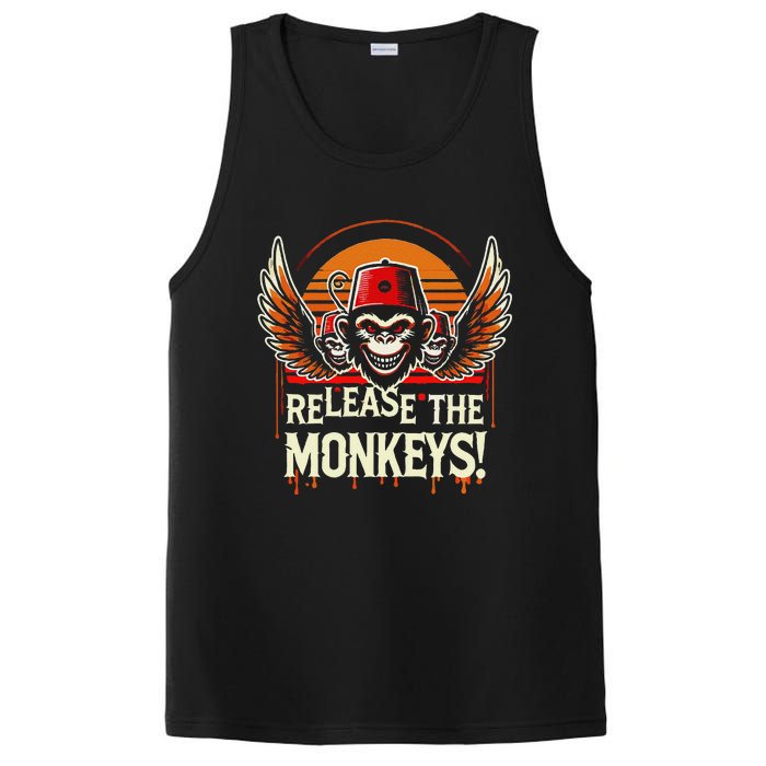 Release The Monkeys Flying Monkeys Halloween PosiCharge Competitor Tank