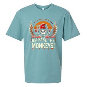 Release The Monkeys Flying Monkeys Halloween Sueded Cloud Jersey T-Shirt