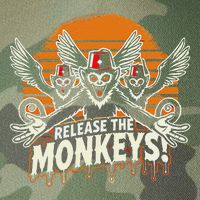 Release The Monkeys Flying Monkeys Halloween Legacy Tie Dye Trucker Hat