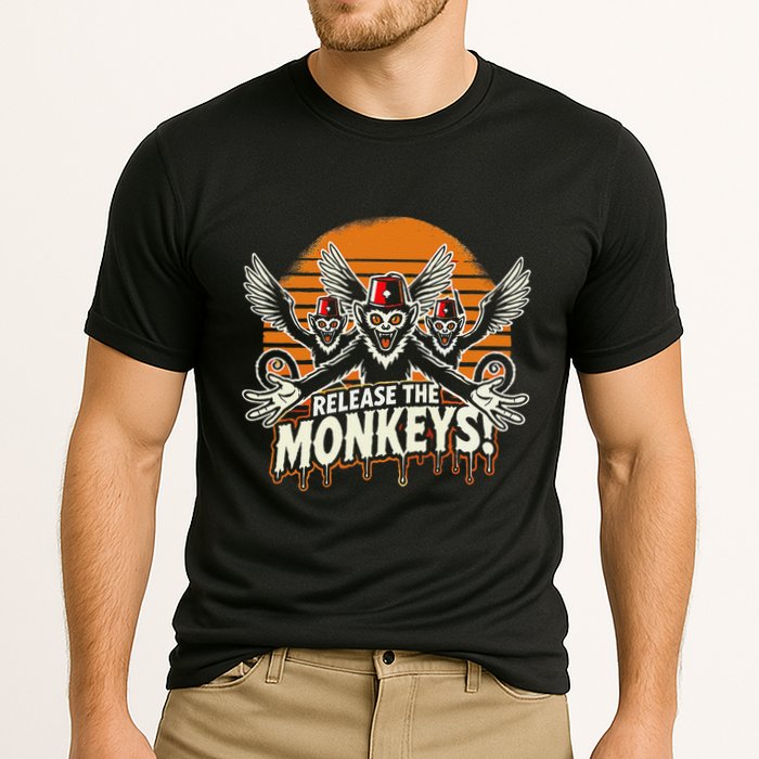 Release The Monkeys Flying Monkeys Halloween Performance Shirt