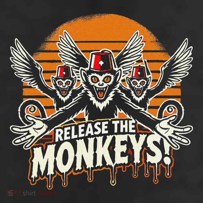 Release The Monkeys Flying Monkeys Halloween Adult Drive Performance Visor