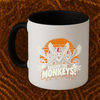 Release The Monkeys Flying Monkeys Halloween Mug