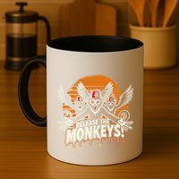 Release The Monkeys Flying Monkeys Halloween Mug