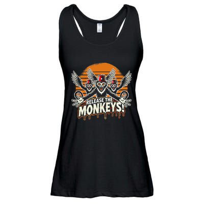 Release The Monkeys Flying Monkeys Halloween Ladies Essential Flowy Tank