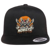 Release The Monkeys Flying Monkeys Halloween Flatbill Hat