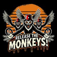 Release The Monkeys Flying Monkeys Halloween 16 in Basic Backpack