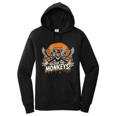 Release The Monkeys Flying Monkeys Halloween Women's Pullover Hoodie
