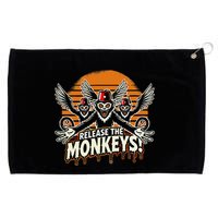 Release The Monkeys Flying Monkeys Halloween Grommeted Golf Towel